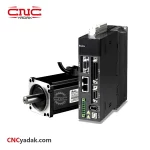 سروو موتور 750w وات delta دلتا ترمزدار 3000 دور rpm مدل ECMA-C20807FS کد درایو ASD-A2-0721-M سری A2 (دارای کابل و کانکتور)