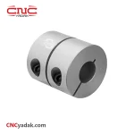 کوپلینگ صنعتی آلومینیومی مدل D45-L45 با قطر خارجی 45 میلیمتر و قطر شفت 14mm برند HQM ساخت چین