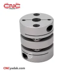 کوپلینگ coupling صنعتی آلومینیومی دیسکی مدل HC104-L102 با قطر خارجی 104 میلیمتر و قطر شفت 30mm برند HQM