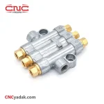 ترمینال مقسم روغنکاری قابل تنظیم سوپاپدار فشار قوی 3 خروجی