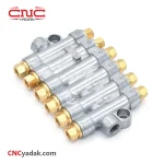 ترمینال مقسم روغنکاری قابل تنظیم سوپاپدار فشار قوی 6 خروجی